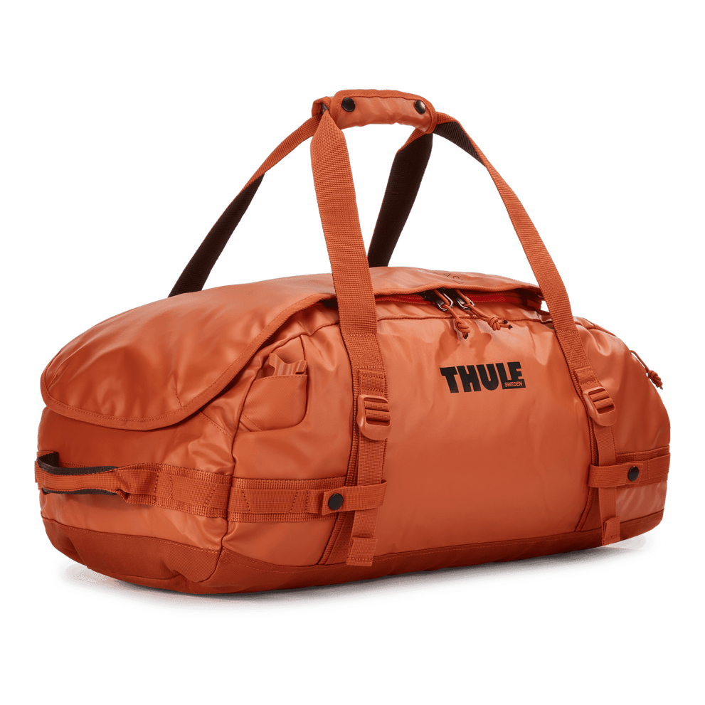 Thule Chasm 40L duffel bag autumnal orange